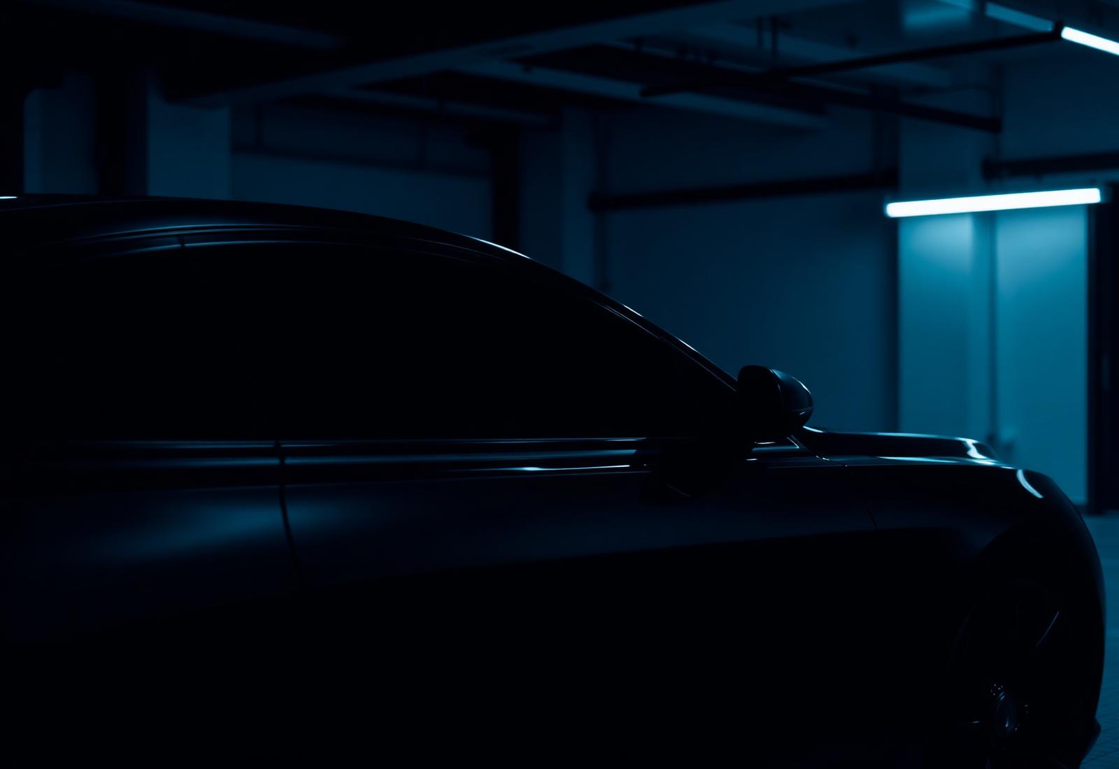 Luxury vehicle with freshly installed ceramic window tint